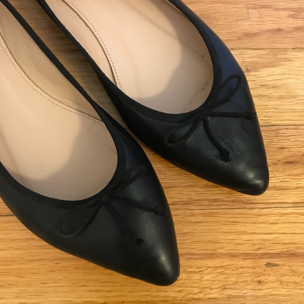 Black J. Crew Ballet Flats